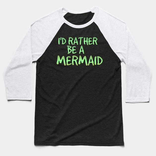 Mermaid t-shirt designs Baseball T-Shirt by Coreoceanart